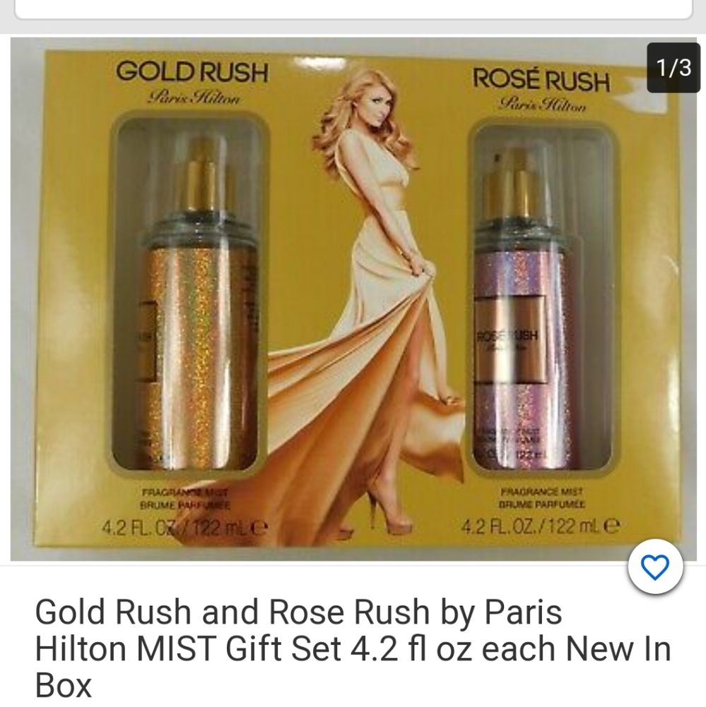 Paris Hilton 🆕 Gold & Rosé Rush Mist Set